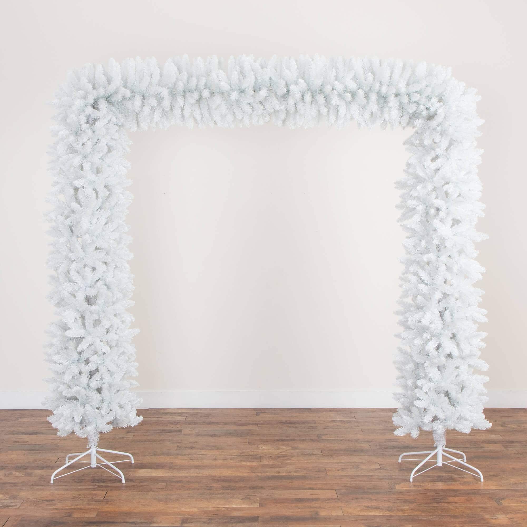 8ft. Unlit White Pine Artificial Christmas Tree Archway